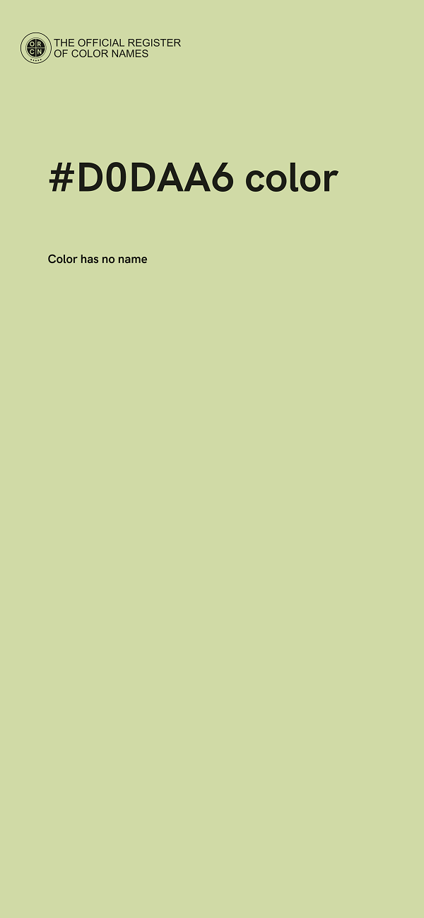 #D0DAA6 color image