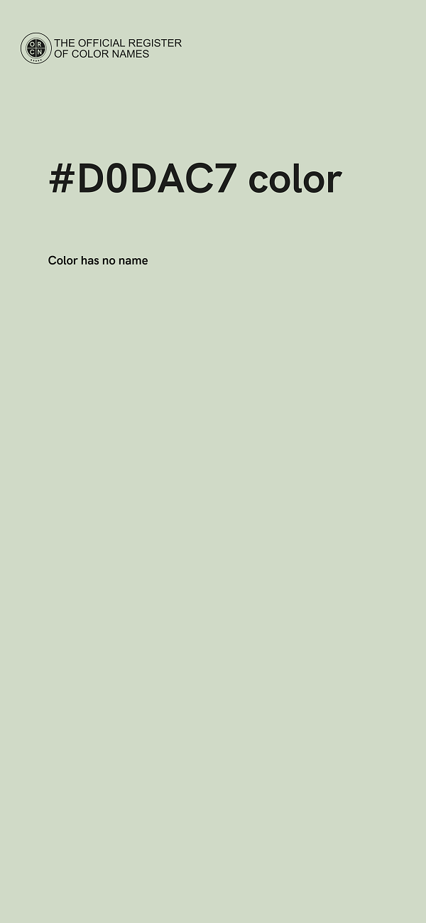 #D0DAC7 color image