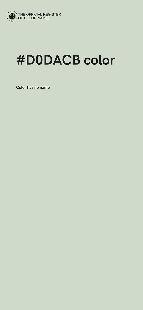 #D0DACB color image
