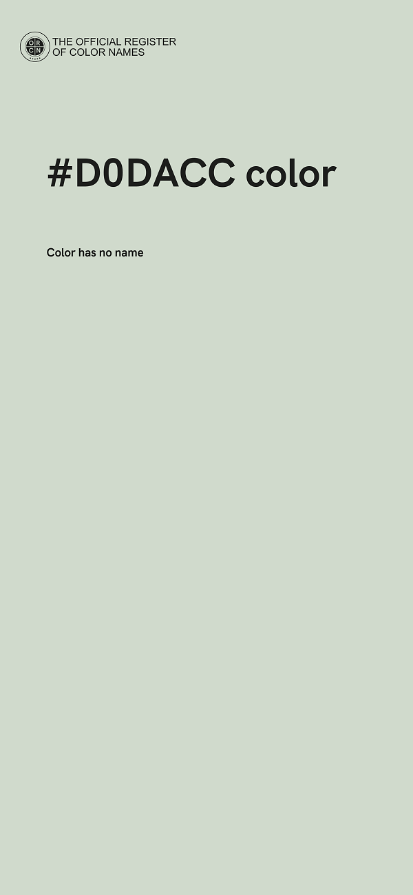 #D0DACC color image