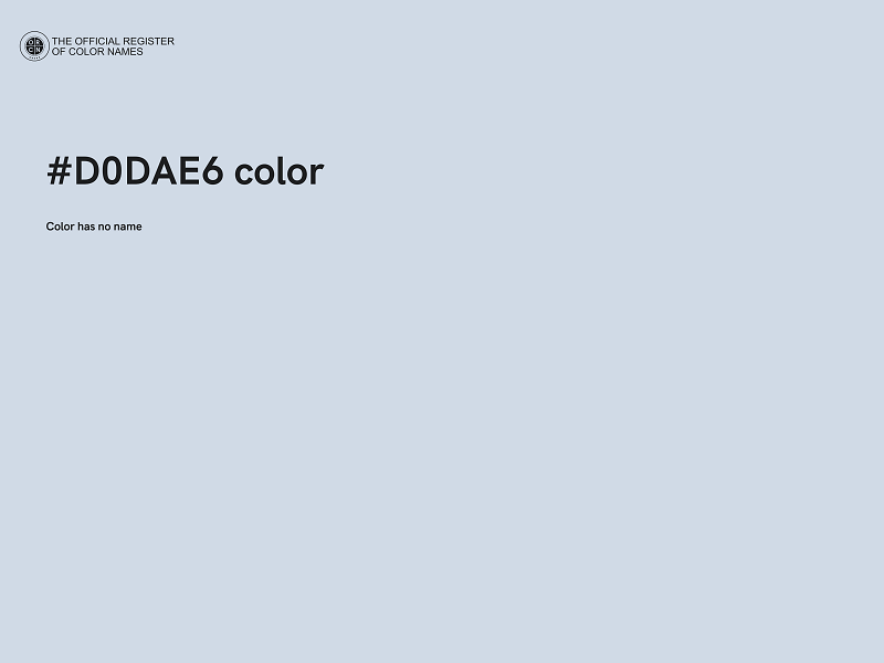 #D0DAE6 color image