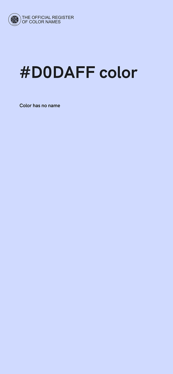 #D0DAFF color image