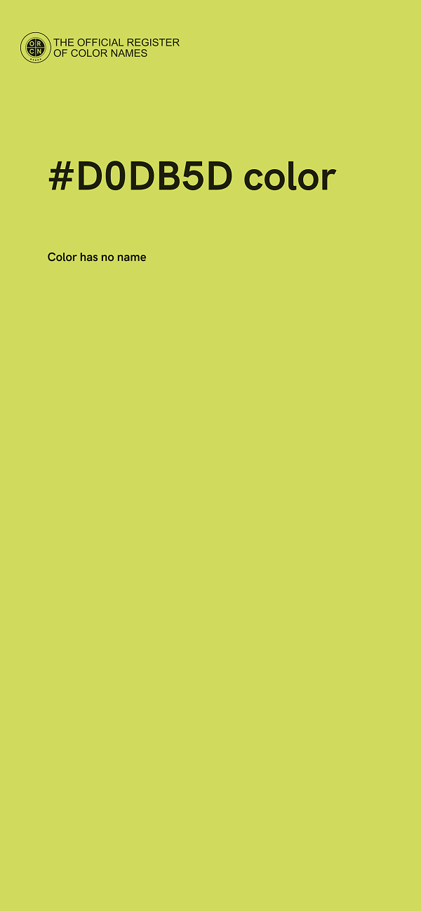 #D0DB5D color image