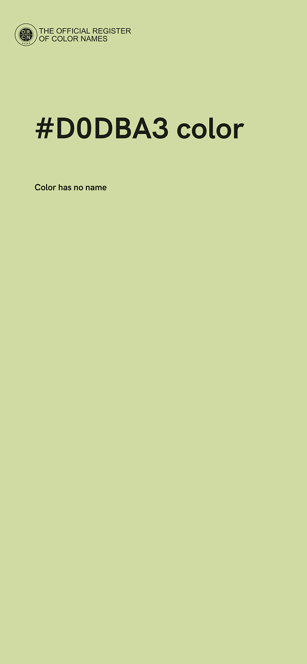 #D0DBA3 color image