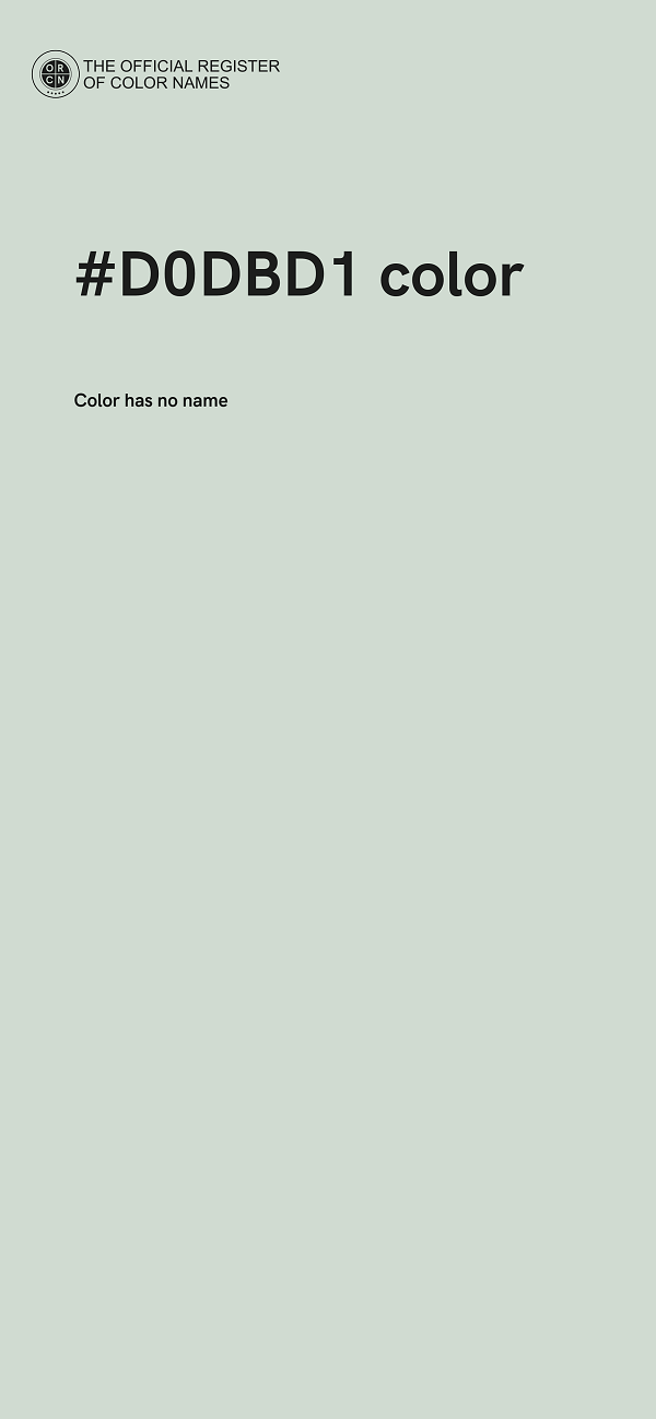 #D0DBD1 color image