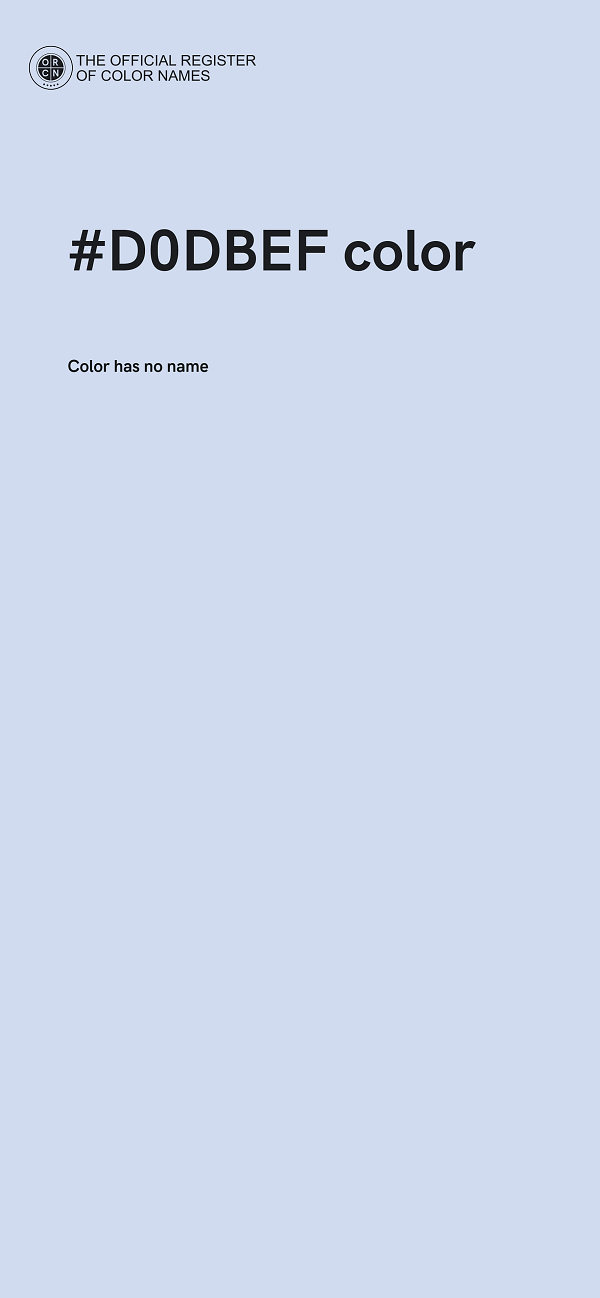 #D0DBEF color image