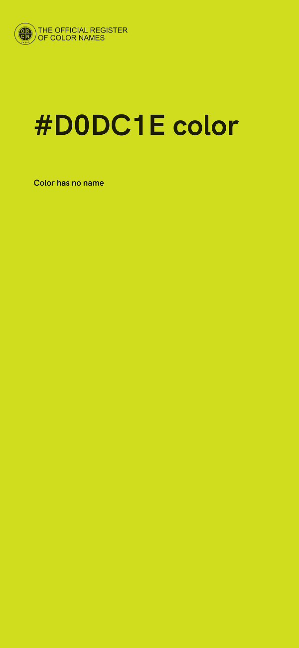 #D0DC1E color image