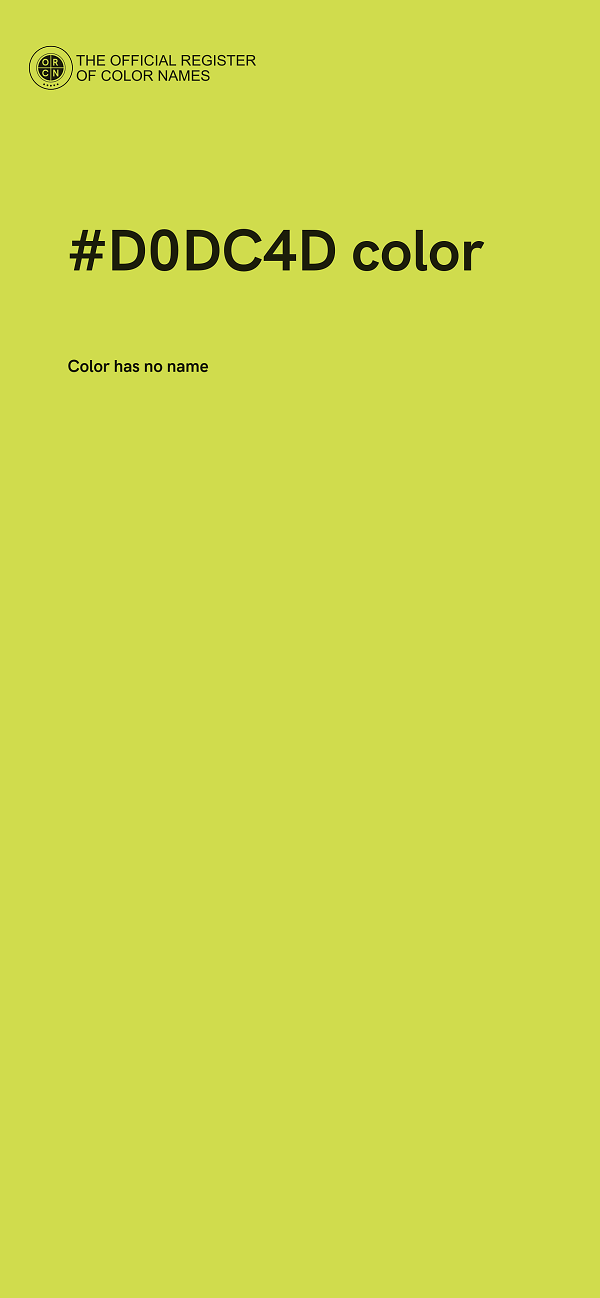 #D0DC4D color image