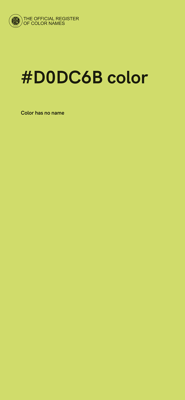 #D0DC6B color image