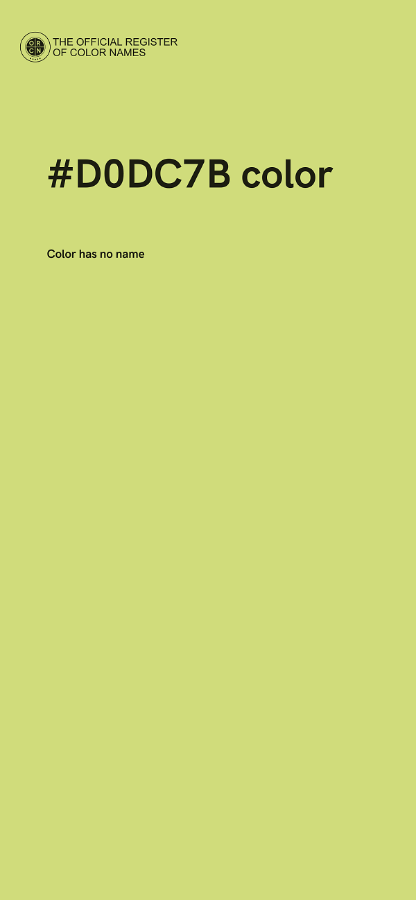 #D0DC7B color image