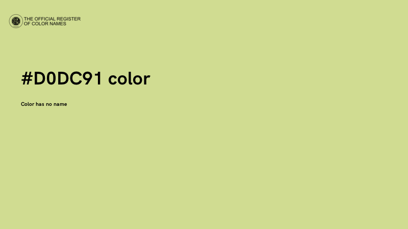 #D0DC91 color image