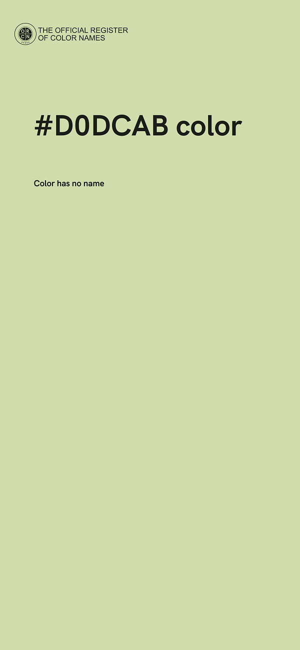 #D0DCAB color image