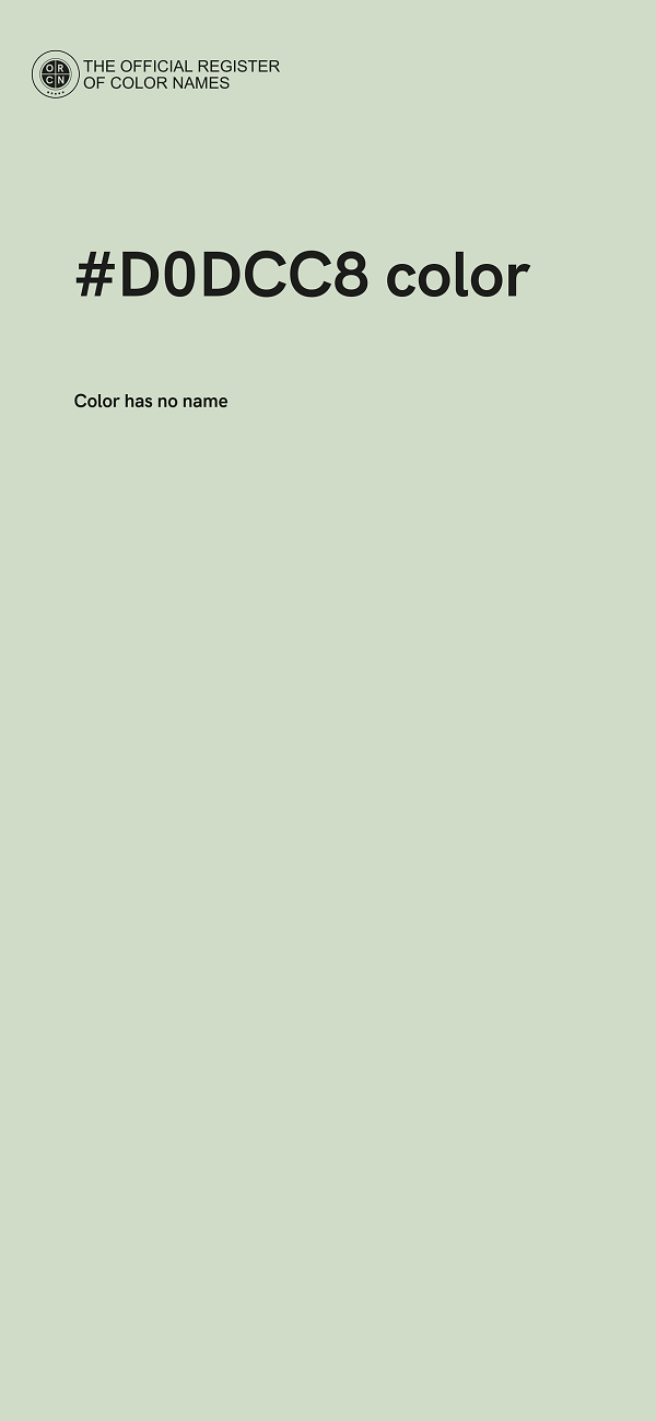 #D0DCC8 color image