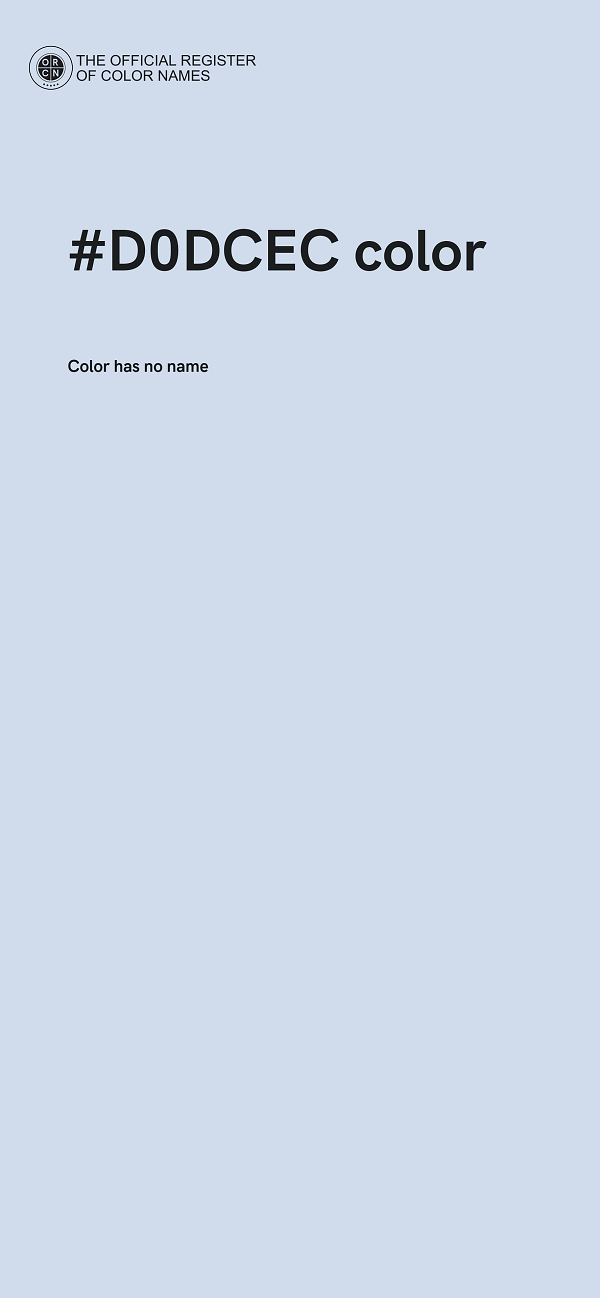 #D0DCEC color image
