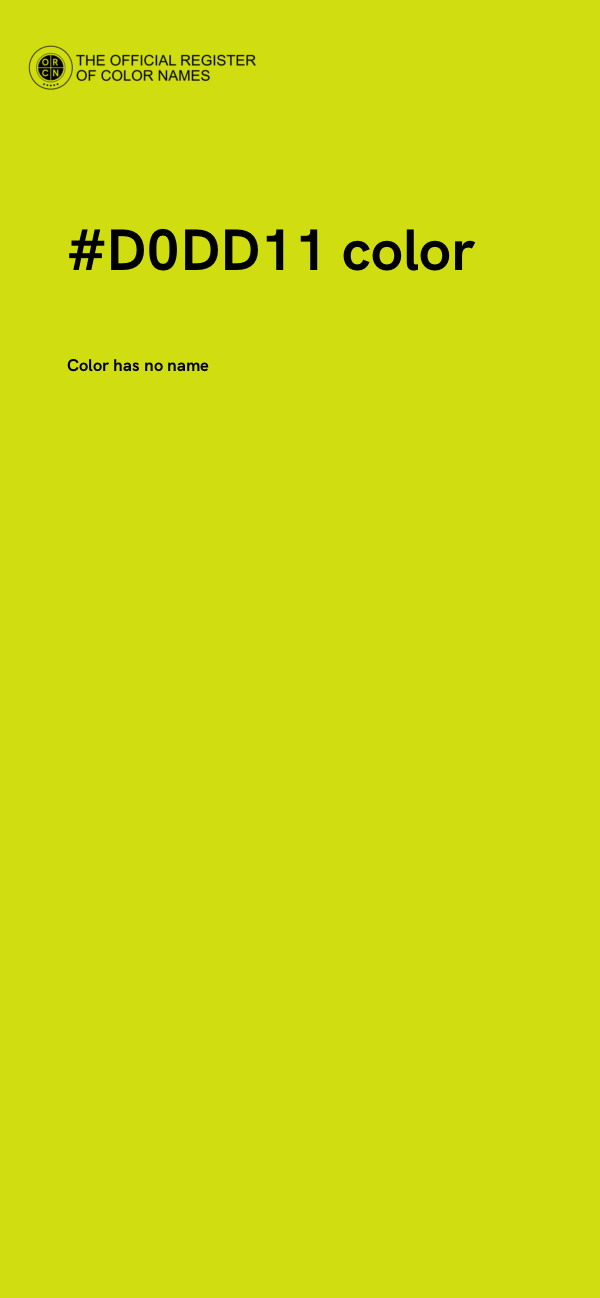 #D0DD11 color image