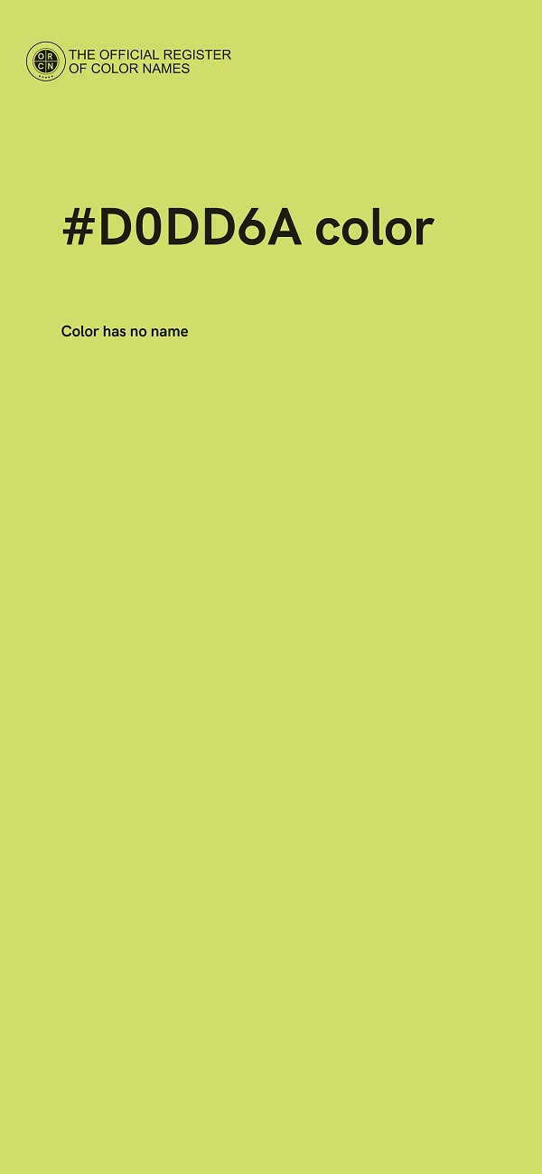 #D0DD6A color image