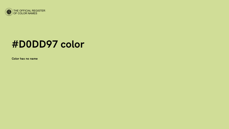 #D0DD97 color image