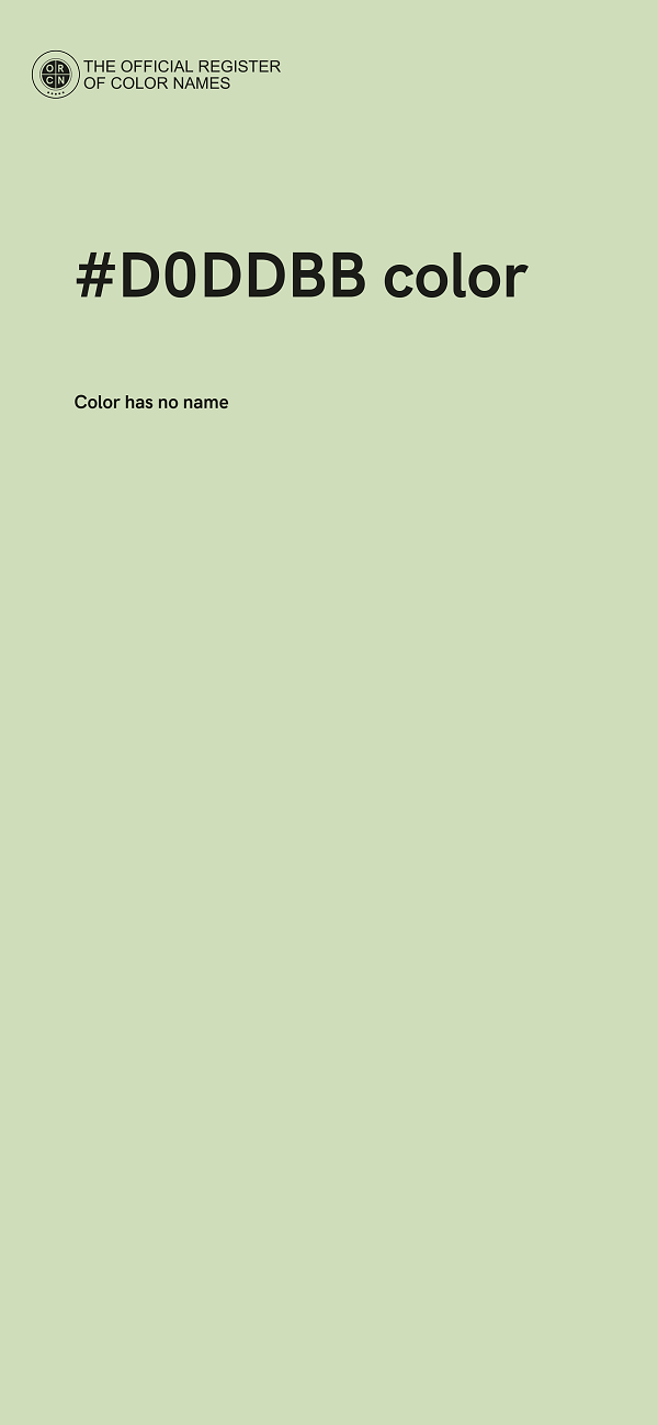 #D0DDBB color image