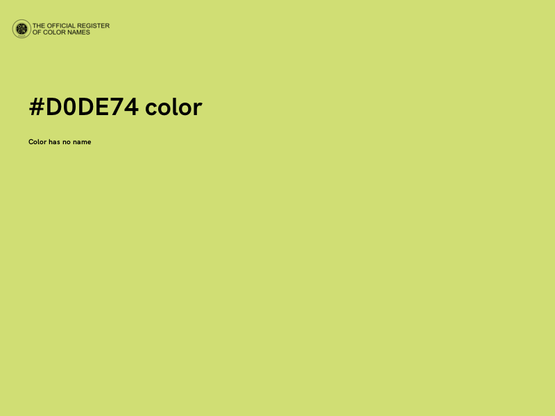 #D0DE74 color image