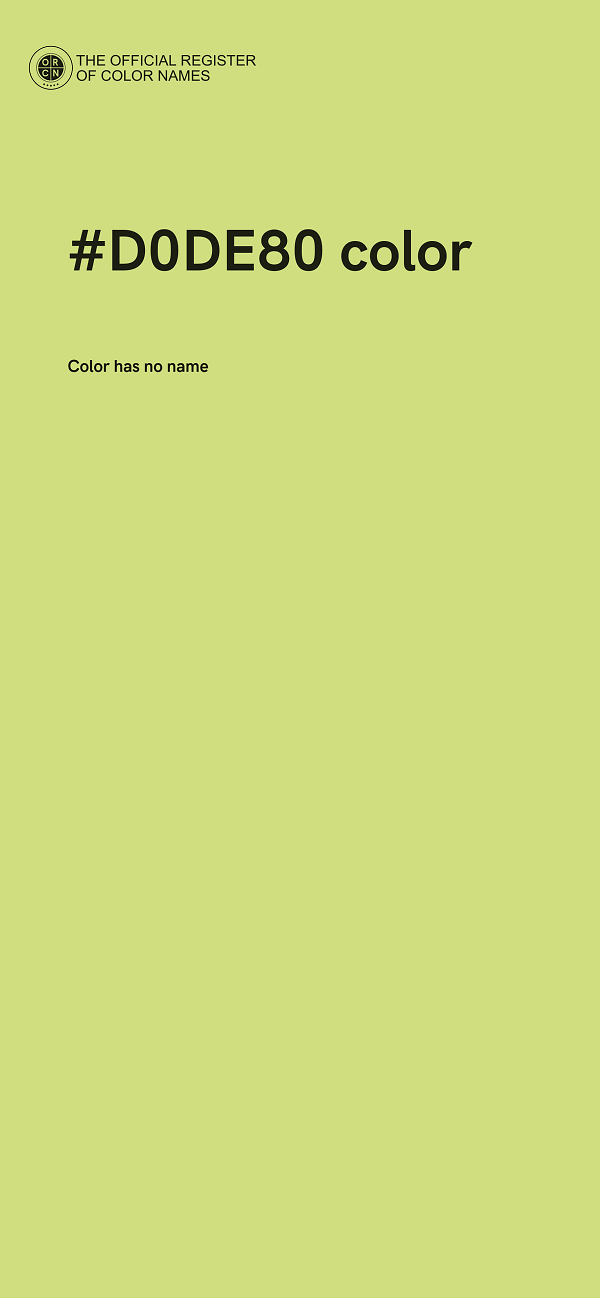 #D0DE80 color image