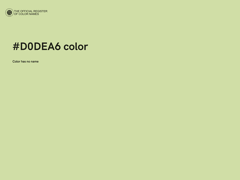 #D0DEA6 color image