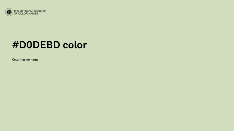 #D0DEBD color image