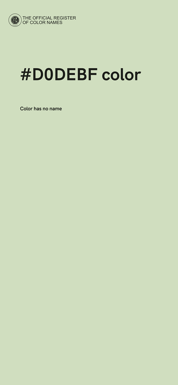 #D0DEBF color image