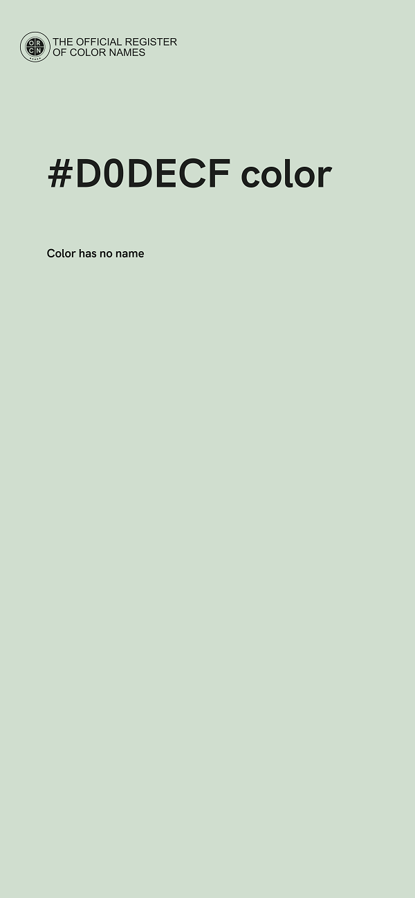 #D0DECF color image