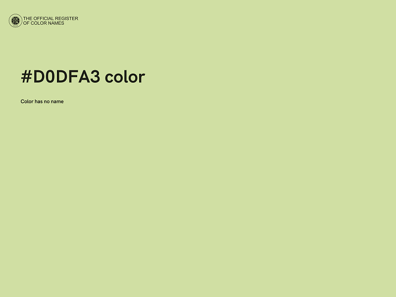 #D0DFA3 color image