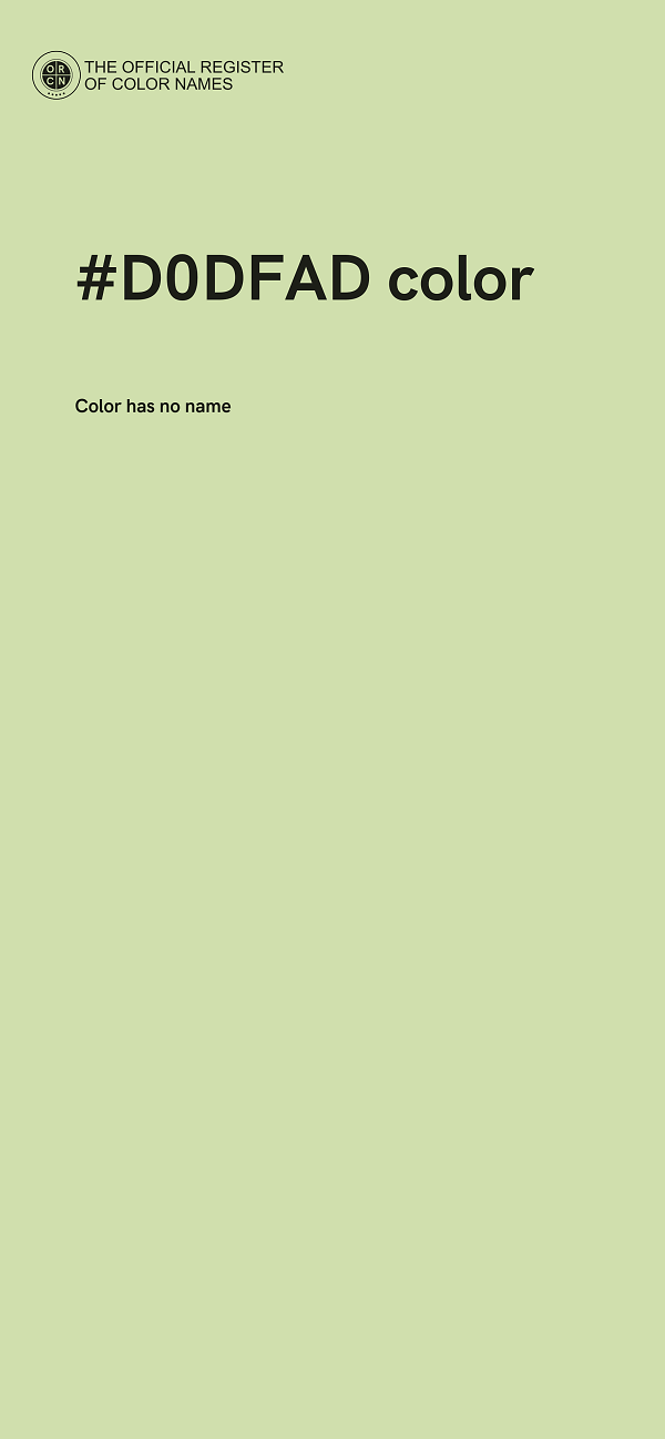 #D0DFAD color image