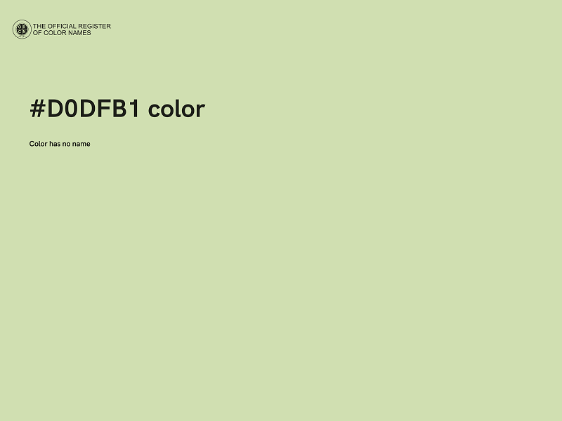 #D0DFB1 color image