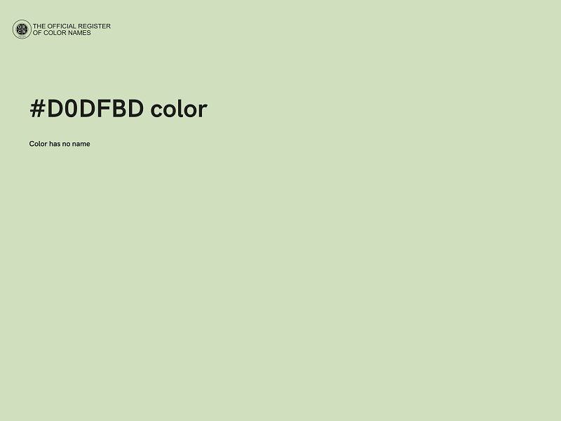 #D0DFBD color image