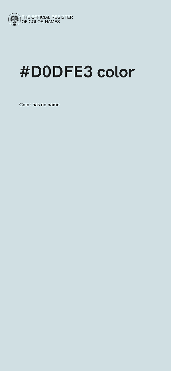#D0DFE3 color image
