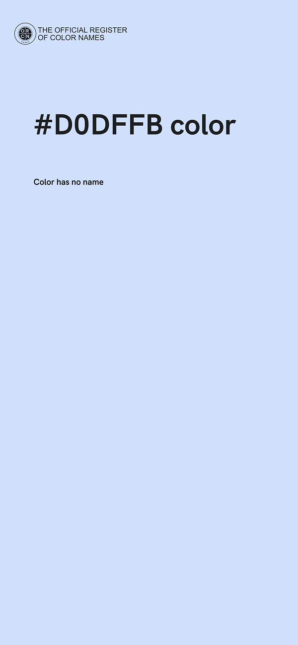 #D0DFFB color image