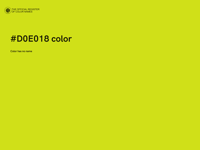 #D0E018 color image