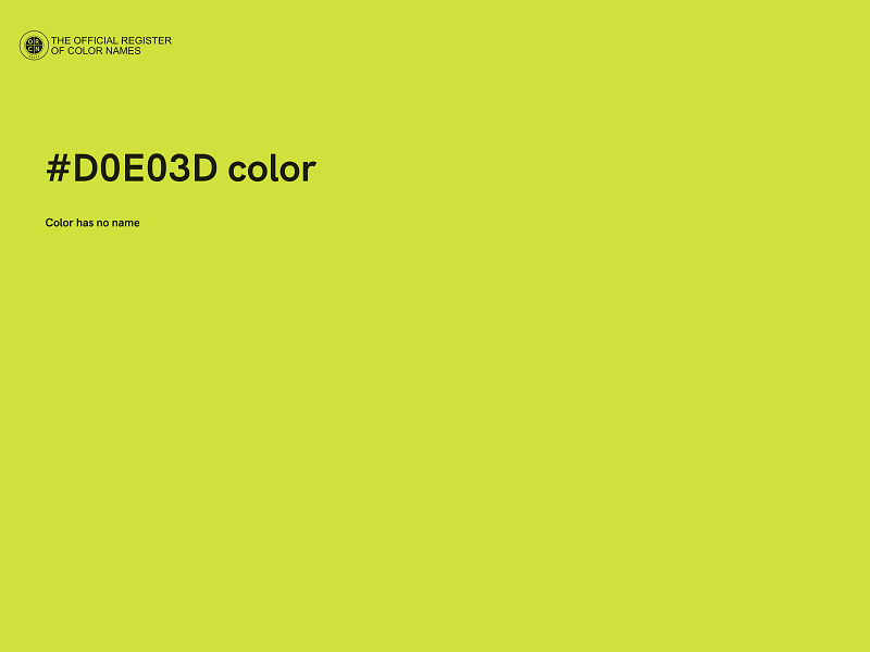 #D0E03D color image