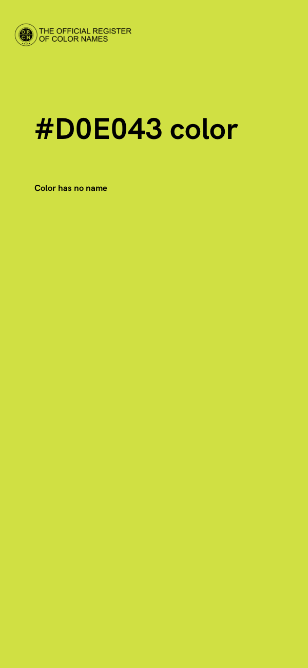 #D0E043 color image