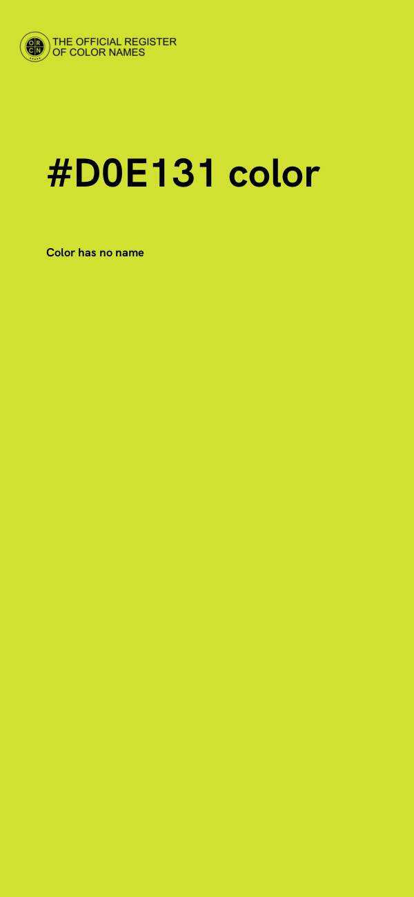 #D0E131 color image