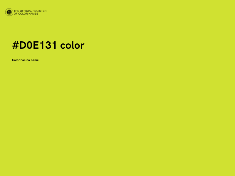 #D0E131 color image