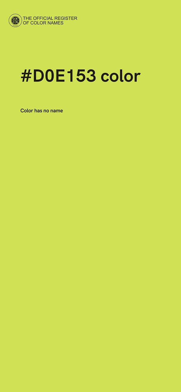 #D0E153 color image
