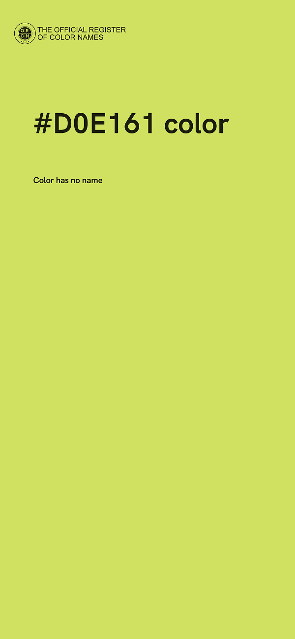 #D0E161 color image