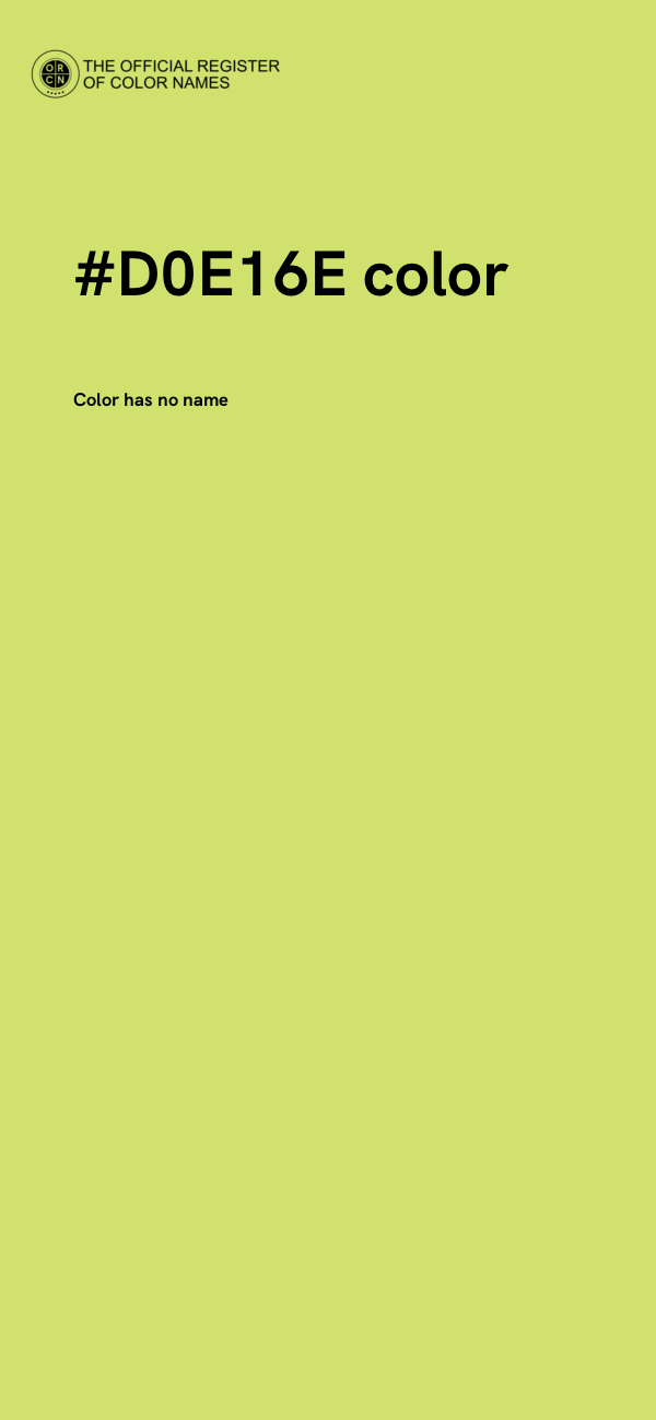 #D0E16E color image