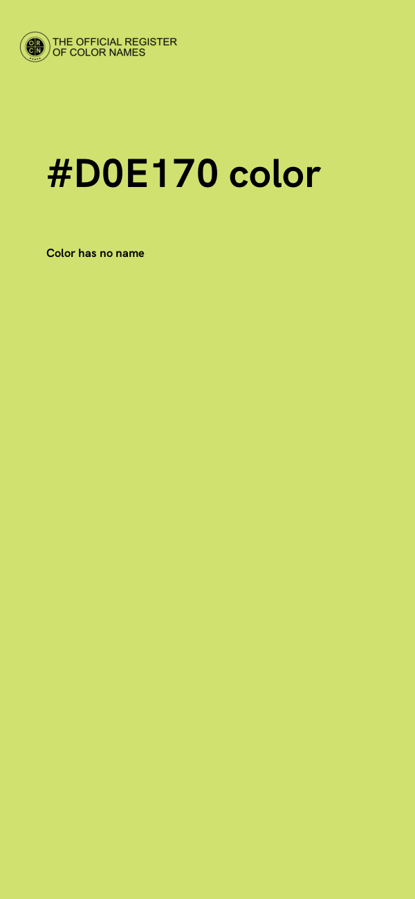 #D0E170 color image