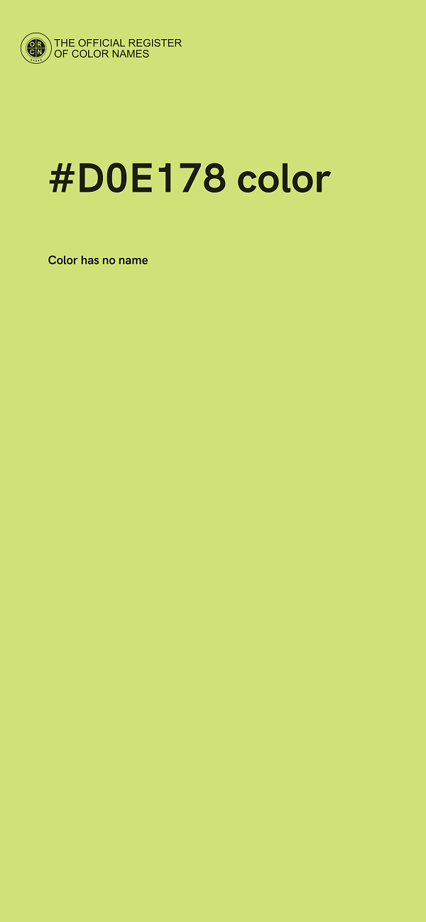 #D0E178 color image