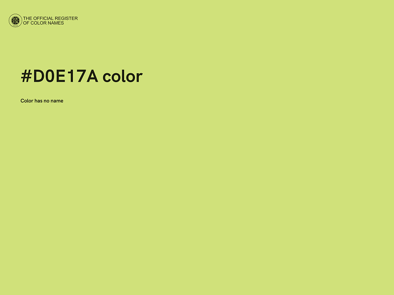 #D0E17A color image