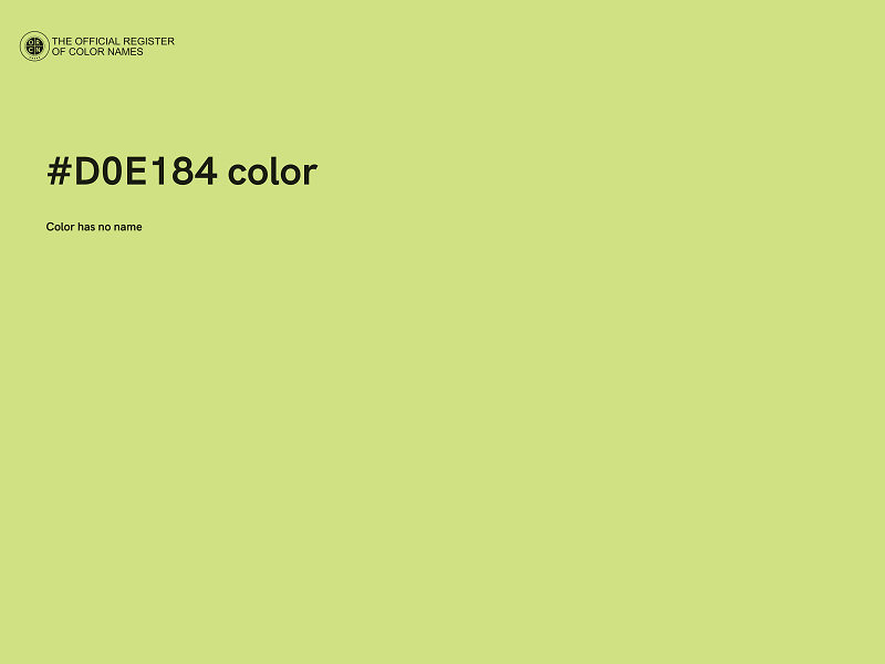 #D0E184 color image