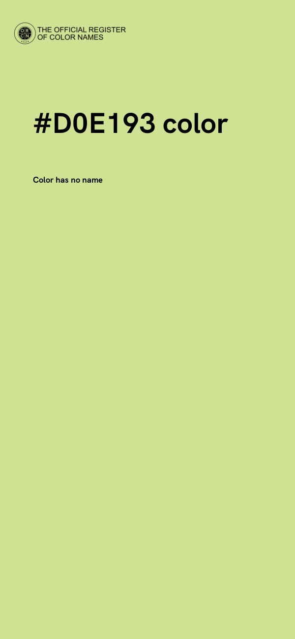 #D0E193 color image