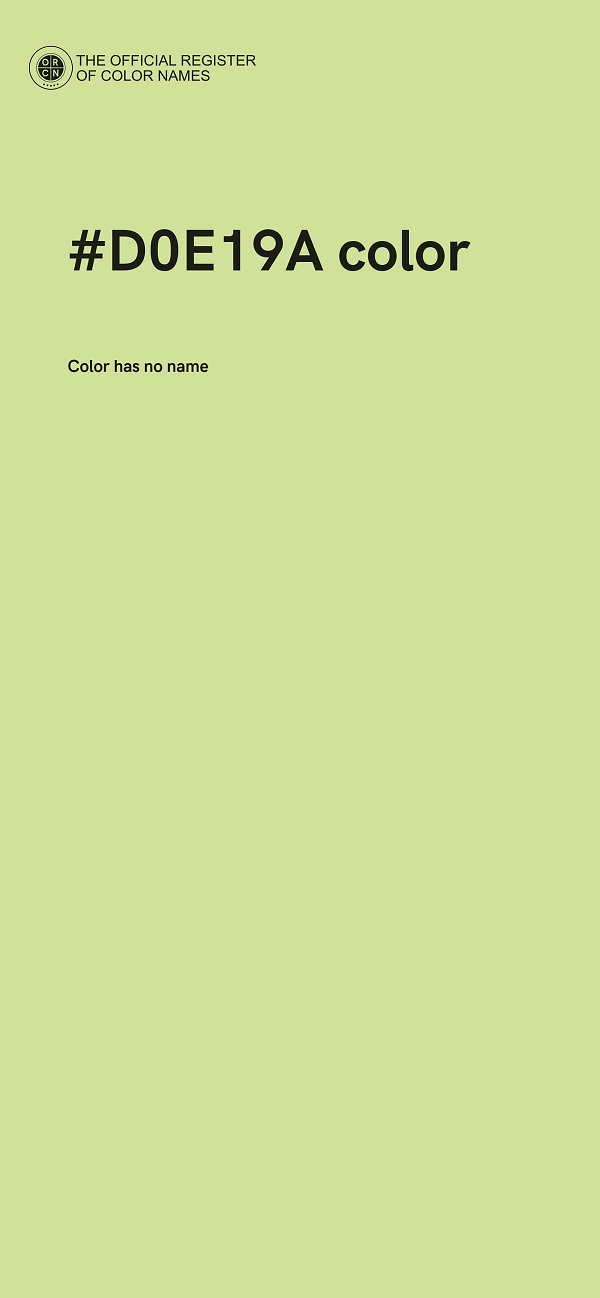 #D0E19A color image