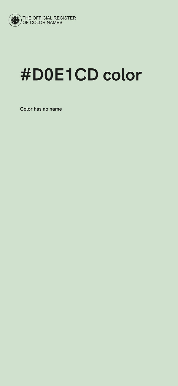 #D0E1CD color image