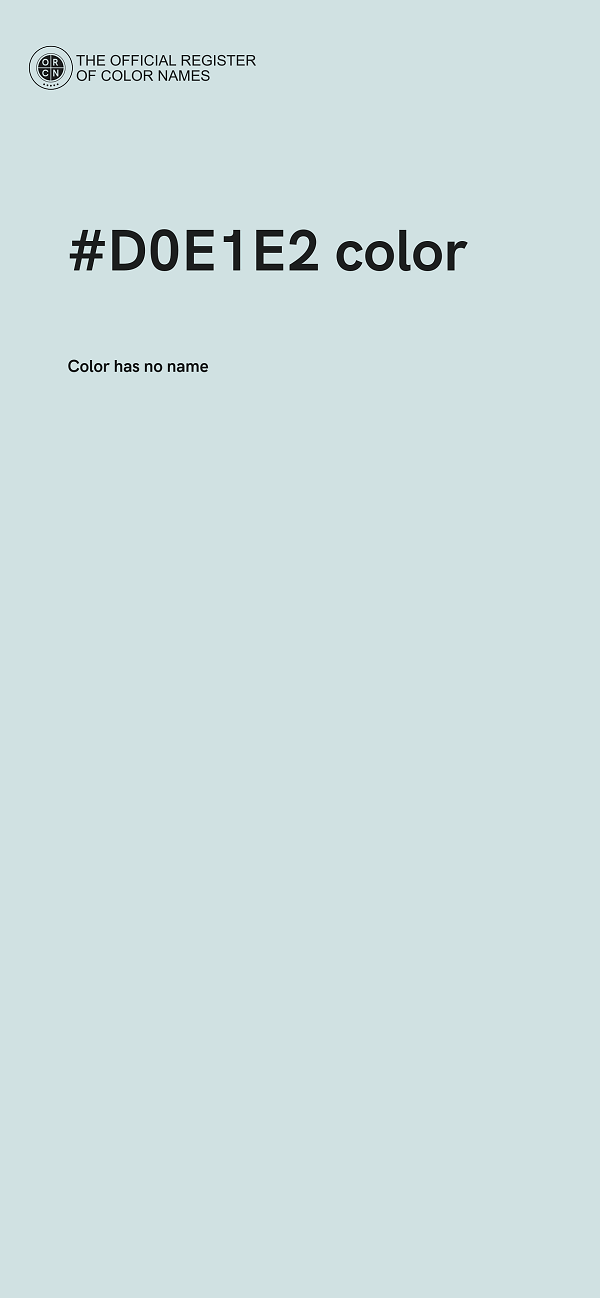 #D0E1E2 color image